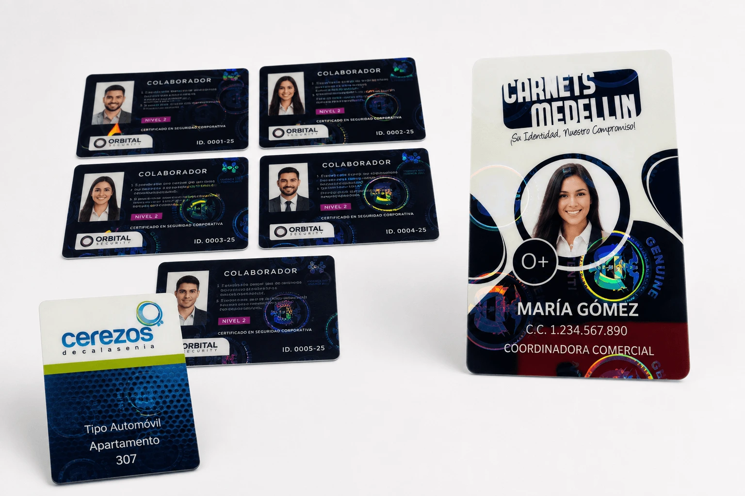 Carnet con holograma