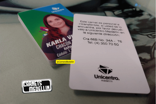 Carnet empresarial en PVC