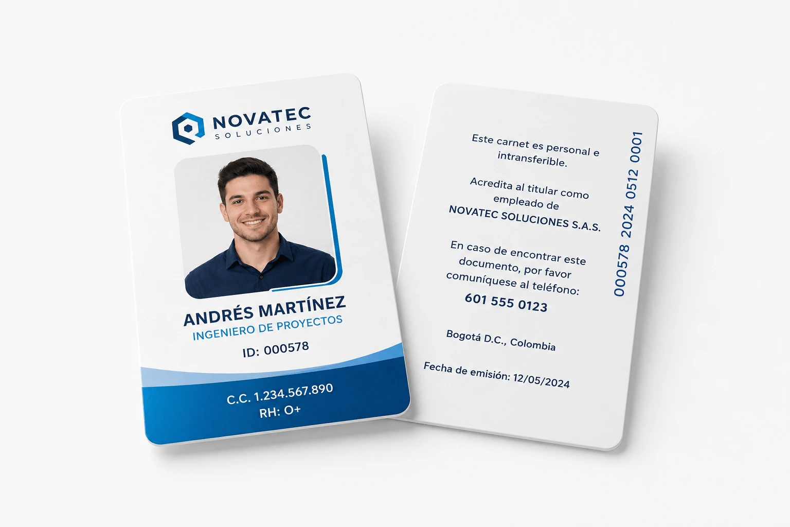 Carnet RFID con chip de proximidad
