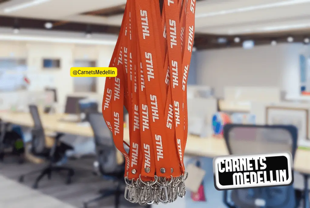 Cinta estampada para portacarnet