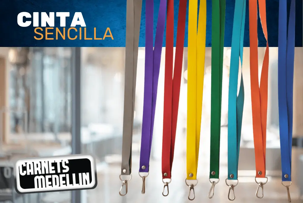 Cinta sencilla portacarnet