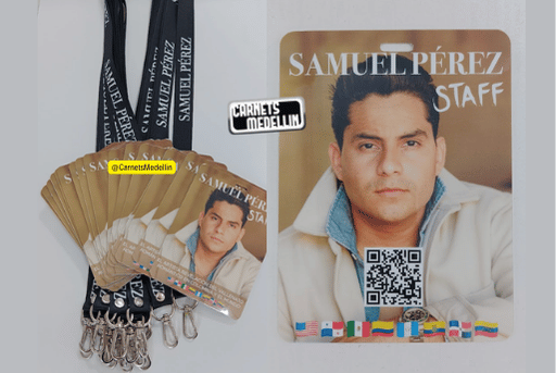 Escarapela para evento con cinta