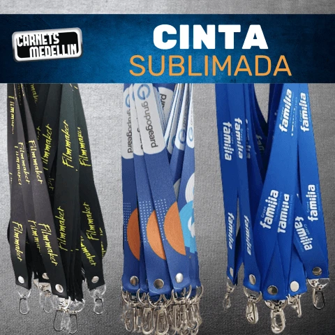 Cintas lanyard sublimadas